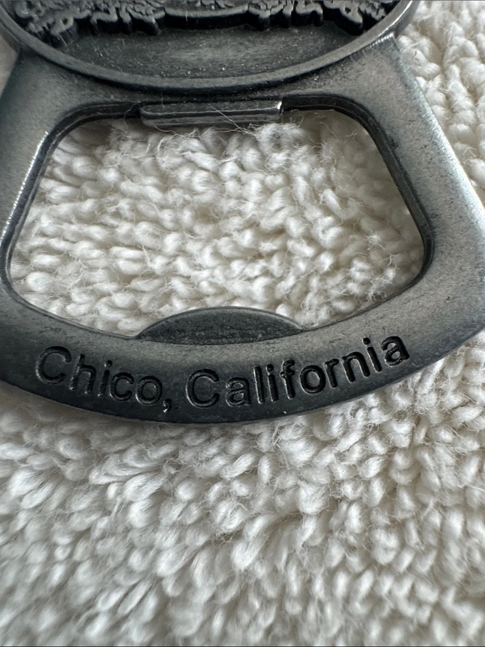 Sierra Nevada Chico, California Metal Bottle Opener Keychain - Silver